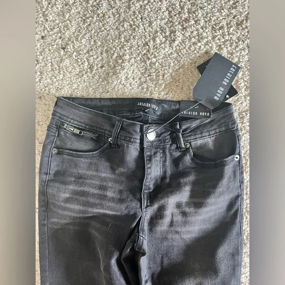 NWT Fashion Nova black Lasting Treasure jeans 3 - Picture 5 of 8